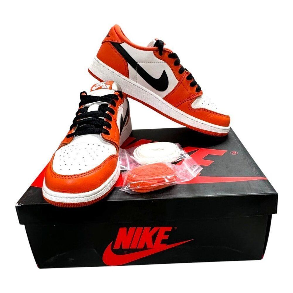 Nike Air Jordan 1 Low OG GS ‘Black Toe’ Youth Size 6Y Bred Shoes CZ0858-801 Box